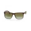   Ray-Ban Justin RB4165-854-7Z Brown Rubber Faded/Transparent Grey Rubber/Grey
