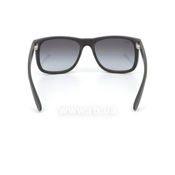   Ray-Ban Justin RB4165-601-8G Black Rubber/APX Gradient Grey,  