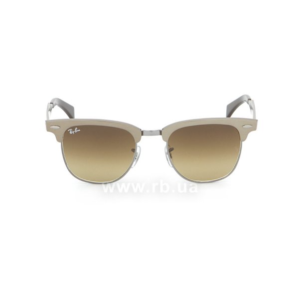   Ray-Ban Aluminium Clubmaster RB3507-139-85 Brown | Brown Faded Yellow,  
