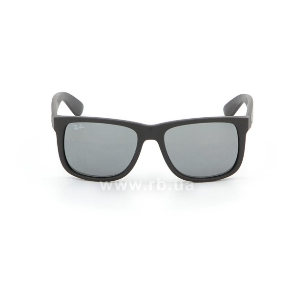   Ray-Ban Justin RB4165-622-6G Rubber Black | APX Silver  Mirror,  