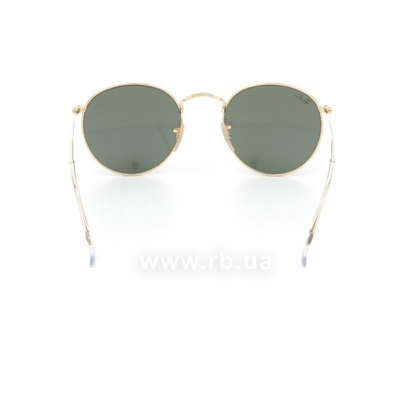   Ray-Ban Round Metal RB3447-001 Arista/Natural Green (G-15XLT),  