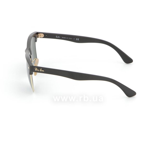   Ray-Ban Oversized Clubmaster RB4175-877 Black/Arista/Natural Green (G-15XLT),  