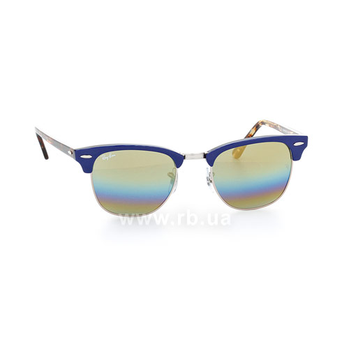 Glasses Ray Ban Clubmaster Rainbow RB3016 1223/C4 Sunglasses Ray