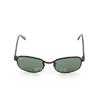   Ray-Ban Bausch and Lomb Sidestreet Square RBBL-SSSQUARE-002 Matt Black | Natural Green (G-15XLT)