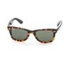 Sunglasses Ray-Ban Original Wayfarer Fleck Asian Fit RB2140F-1157 Black / Brown | Natural Green (G-15XLT)