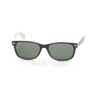 Sunglasses Ray-Ban New Wayfarer Color Mix RB2132-875 Black/Beige | Natural Green (G-15XLT)