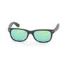Sunglasses Ray-Ban New Wayfarer Flash Lenses RB2132-622-19 Black Rubber/ Green Mirror