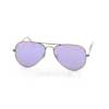 Сонцезахисні окуляри Ray-Ban Aviator Flash Lenses RB3025-167-1R Matte Bronze | Violet Mirror Polarized