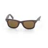 Сонцезахисні окуляри Ray-Ban Original Wayfarer Leather RB2140QM-1153-N6 Brown Leather | Neophan Polar Brown P3 Plus