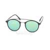   Ray-Ban LightRay Round RB4266-601S-3R Matt Black | Green Mirror