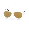   Ray-Ban Ultra Aviator RB8029K-040K-N3 Yellow Gold | Brown Mirror Gold Polarized P3 Plus