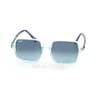 Sunglasses Ray-Ban Square II RB1973-1285-3M Transparent Blue / Dark Blue| Gradient Blue
