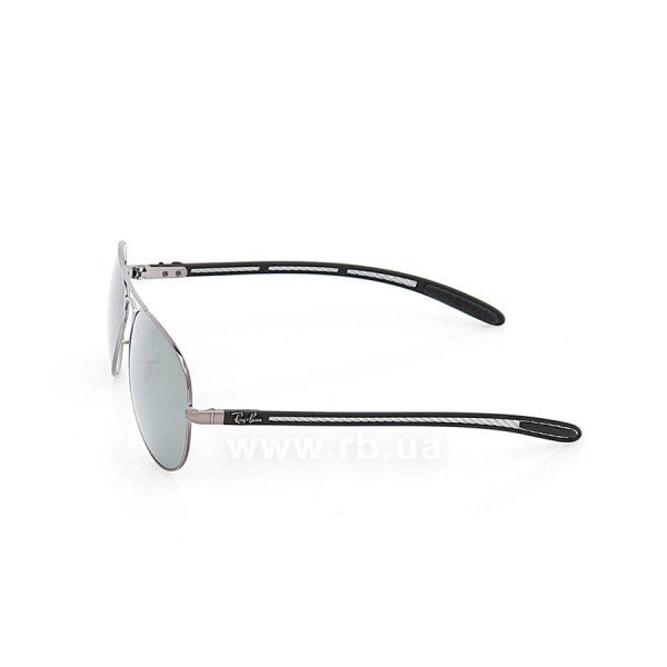 Sunglasses Ray-Ban Aviator Carbon Fibre RB8307-004-40 Gunmetal/G-31 Mirror, view from left