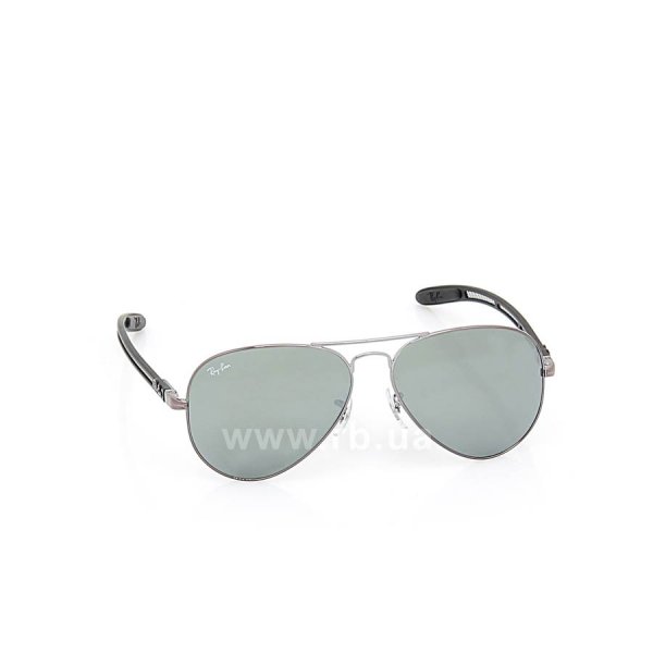 Sunglasses Ray-Ban Aviator Carbon Fibre RB8307-004-40 Gunmetal/G-31 Mirror, front view