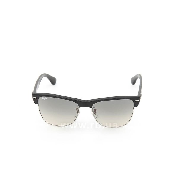   Ray-Ban Oversized Clubmaster RB4175-877-32 Matte Black/Silver/Gradient Grey,  
