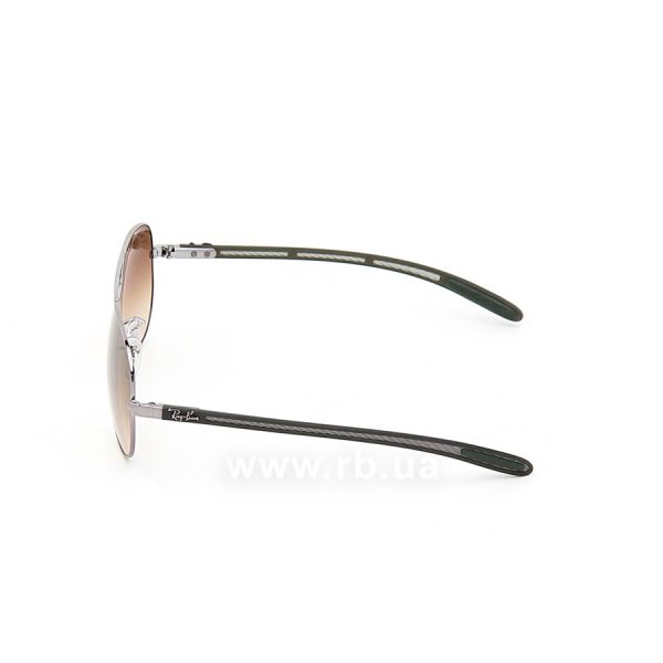 Sunglasses Ray-Ban Aviator Carbon Fibre RB8307-004-51 Gunmetal/Faded Brown, view from left