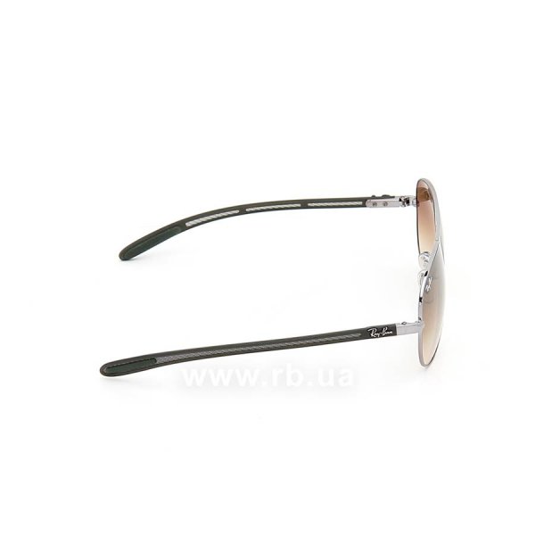 Sunglasses Ray-Ban Aviator Carbon Fibre RB8307-004-51 Gunmetal/Faded Brown, view from right
