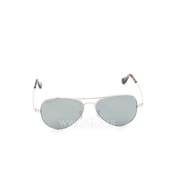  Ray-Ban Ultra Aviator RB8029K-064K-N4 White Gold | Green Mirror Silver Polarized P3 Plus,  