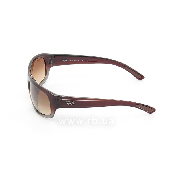   Ray-Ban Highstreet RB4166-824-51 Transparent Brown | Faded Brown,  