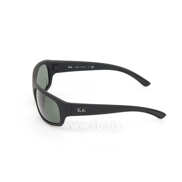   Ray-Ban Highstreet RB4166-622 Matt Black | Natural Green (G-15XLT),  