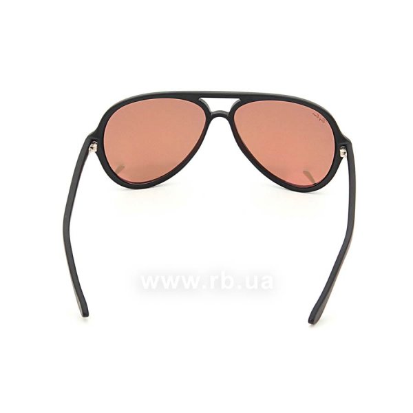   Ray-Ban Cats 5000 RB4125-601S-Z2 Matte Black | Brown Mirror Pink,  