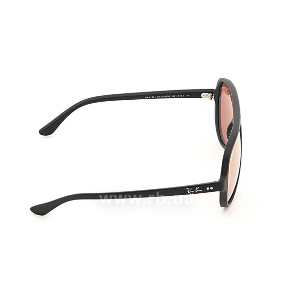   Ray-Ban Cats 5000 RB4125-601S-Z2 Matte Black | Brown Mirror Pink,  