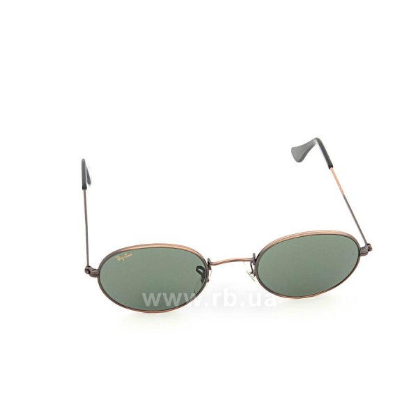   Ray-Ban Bausch and Lomb Oval RBBL-W0969 Antique Bronze | Natural Green (G-15XLT),  