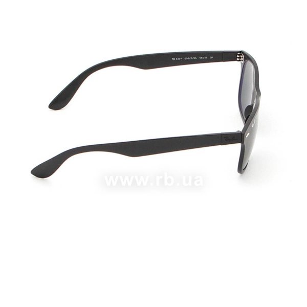   Ray-Ban Liteforce New Wayfarer RB4207-601S-9A Matt Black | APX Grey/Green Polarized,  