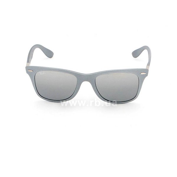   Ray-Ban Liteforce Wayfarer RB4195-6017-88 Matte Grey | Grey Silver Mirror,  