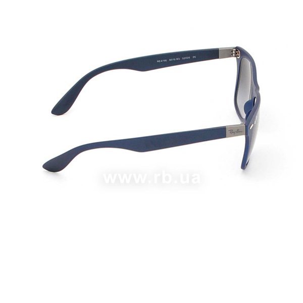   Ray-Ban Liteforce Wayfarer RB4195-6015-8G Matt Blue | Grey Gradient,  