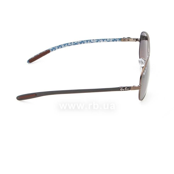   Ray-Ban Cockpit Carbon Fibre RB8301-029-98 Matte Gunmetal | Neophan Grey Blue Polarized P3 Plus,  