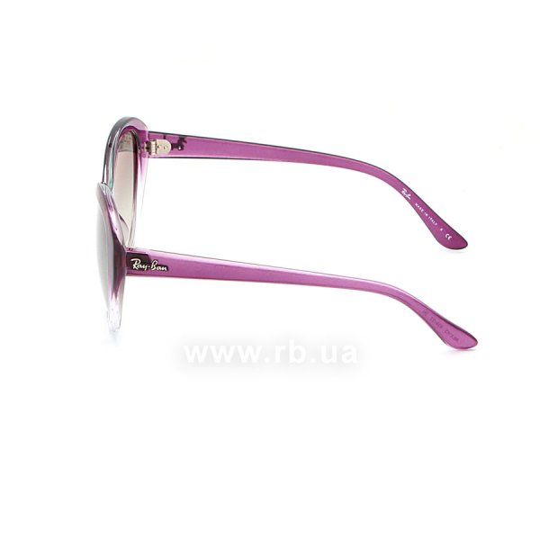   Ray-Ban Highstreet RB4163-839-32 Purple Gradient/Transparent | Gradient Grey,  