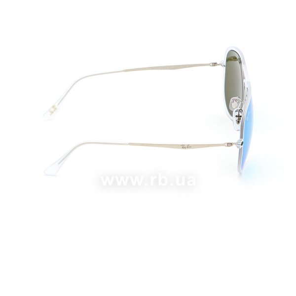   Ray-Ban Aviator LightRay II RB4211-646-3R Matte Transparent | Green Mirror,  