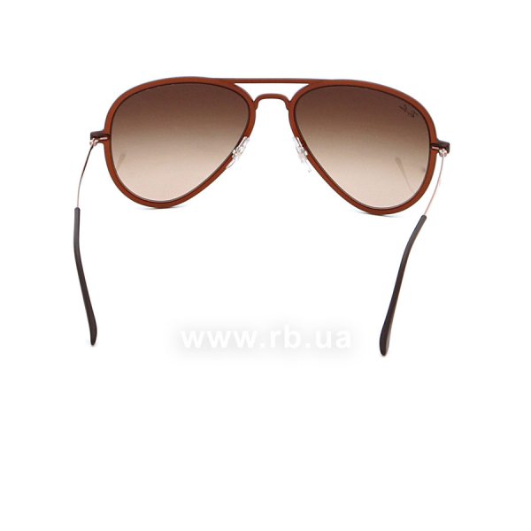   Ray-Ban Aviator LightRay II RB4211-6122-13 Matt Brown | APX Brown Gradient,  