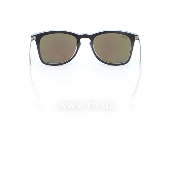   Ray-Ban Youngster Wayfarer RB4221-6170-55 Matt Blue Transparent | Blue Mirror,  