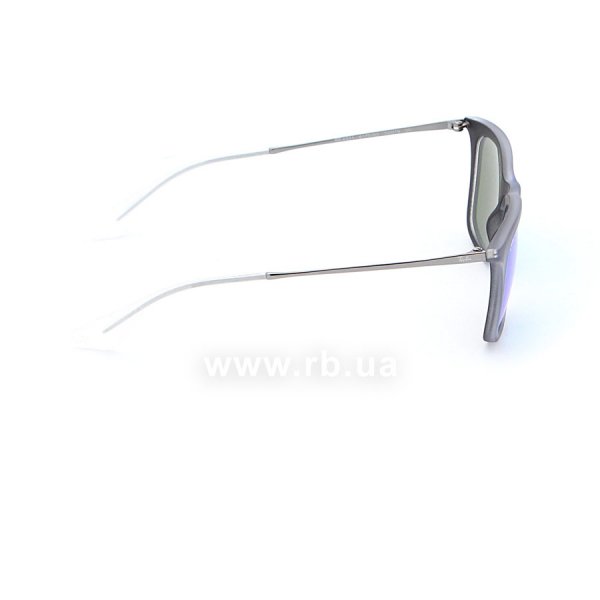   Ray-Ban Youngster Wayfarer RB4221-6170-55 Matt Blue Transparent | Blue Mirror,  