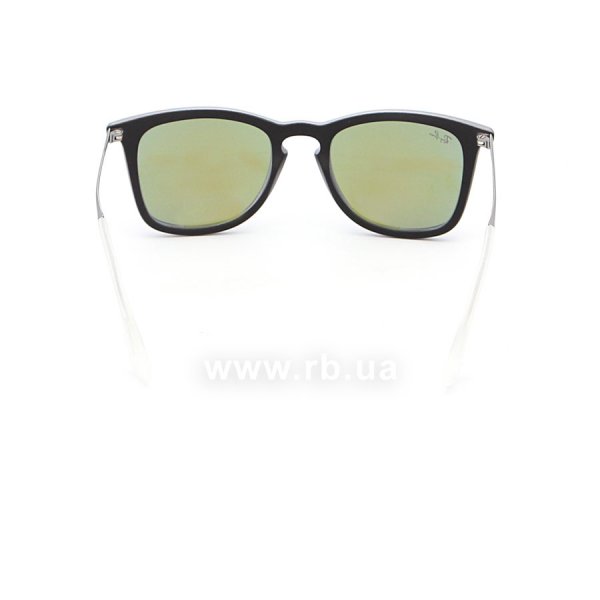   Ray-Ban Youngster Wayfarer RB4221-6168-4V Matt Blue Transparent | Green / Violet Mirror,  
