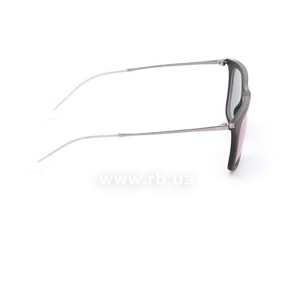   Ray-Ban Youngster Wayfarer RB4221-6168-4V Matt Blue Transparent | Green / Violet Mirror,  