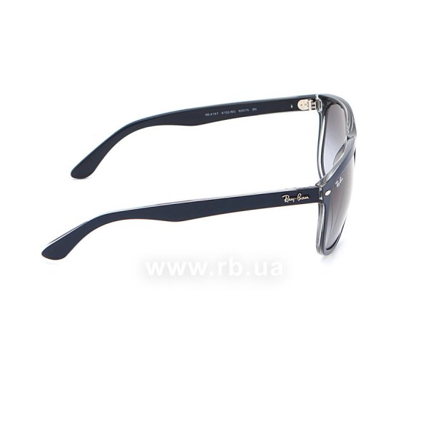   Ray-Ban Boyfriend RB4147-6132-8G Blue On Crystal | Gradient Grey,  