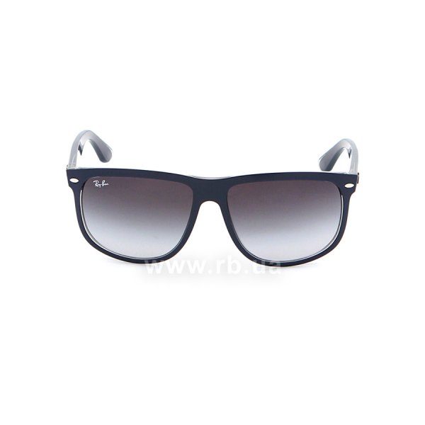   Ray-Ban Boyfriend RB4147-6132-8G Blue On Crystal | Gradient Grey,  