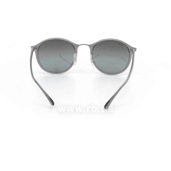   Ray-Ban Round II LightRay RB4242-6200-88 Transparent Grey | Silver Mirror,  