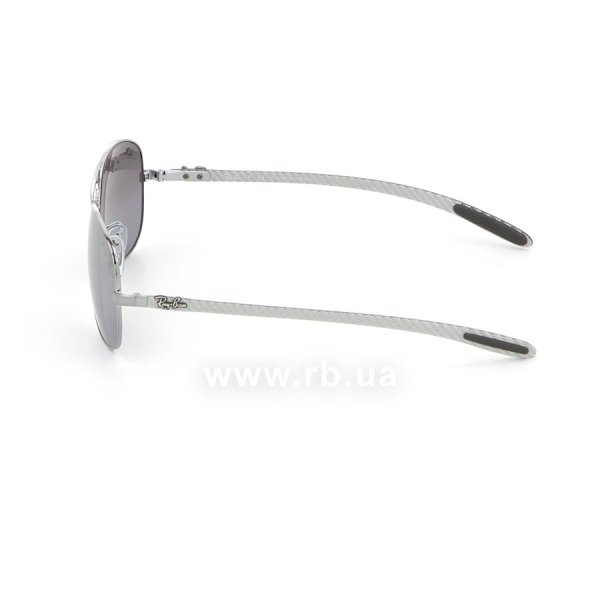   Ray-Ban Cockpit Carbon Fibre RB8301-004-N8 Gunmetal | Neophan Polar Grey Silver Mirror P3 Plus,  