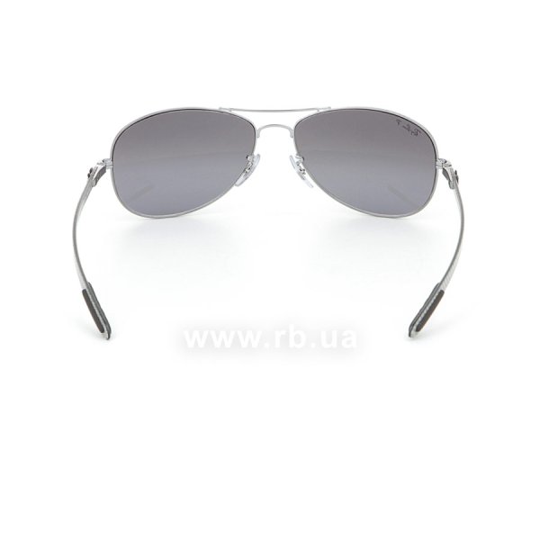   Ray-Ban Cockpit Carbon Fibre RB8301-004-N8 Gunmetal | Neophan Polar Grey Silver Mirror P3 Plus,  
