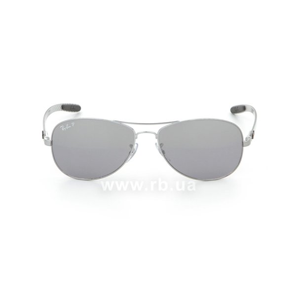   Ray-Ban Cockpit Carbon Fibre RB8301-004-N8 Gunmetal | Neophan Polar Grey Silver Mirror P3 Plus,  