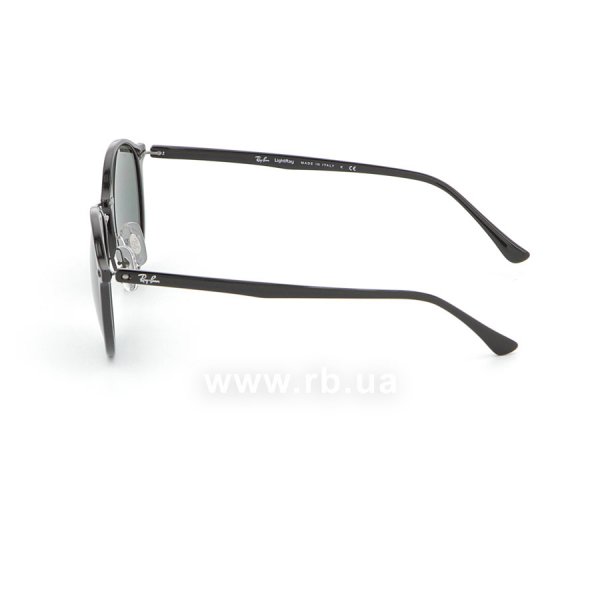   Ray-Ban Round II LightRay RB4242-601-71 Black| APX Grey/Green ,  