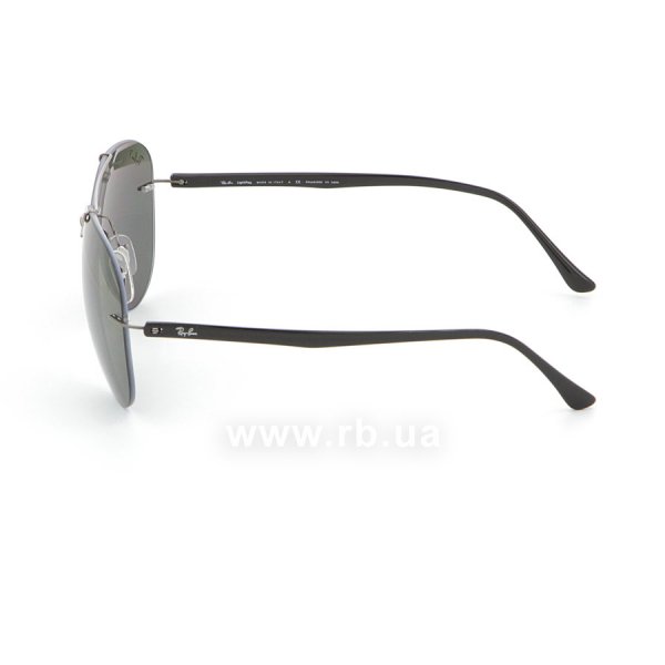   Ray-Ban Aviator LightRay RB8058-004-9A Gunmetal / Black | Grey/Green Polarized,  