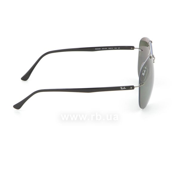  Ray-Ban Aviator LightRay RB8058-004-9A Gunmetal / Black | Grey/Green Polarized,  