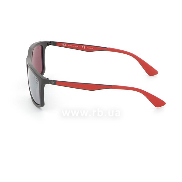   Ray-Ban Scuderia Ferrari Collection RB4228M-F602-H2 Matt Black / Red | Grey  Polarized Mirror,  