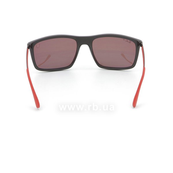   Ray-Ban Scuderia Ferrari Collection RB4228M-F602-H2 Matt Black / Red | Grey  Polarized Mirror,  