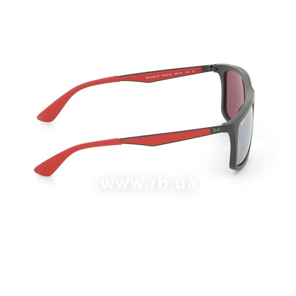   Ray-Ban Scuderia Ferrari Collection RB4228M-F602-H2 Matt Black / Red | Grey  Polarized Mirror,  